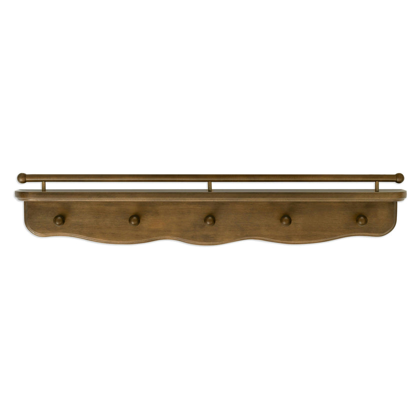 Namesake Kids Liberty 31" Wall Shelf with Hooks