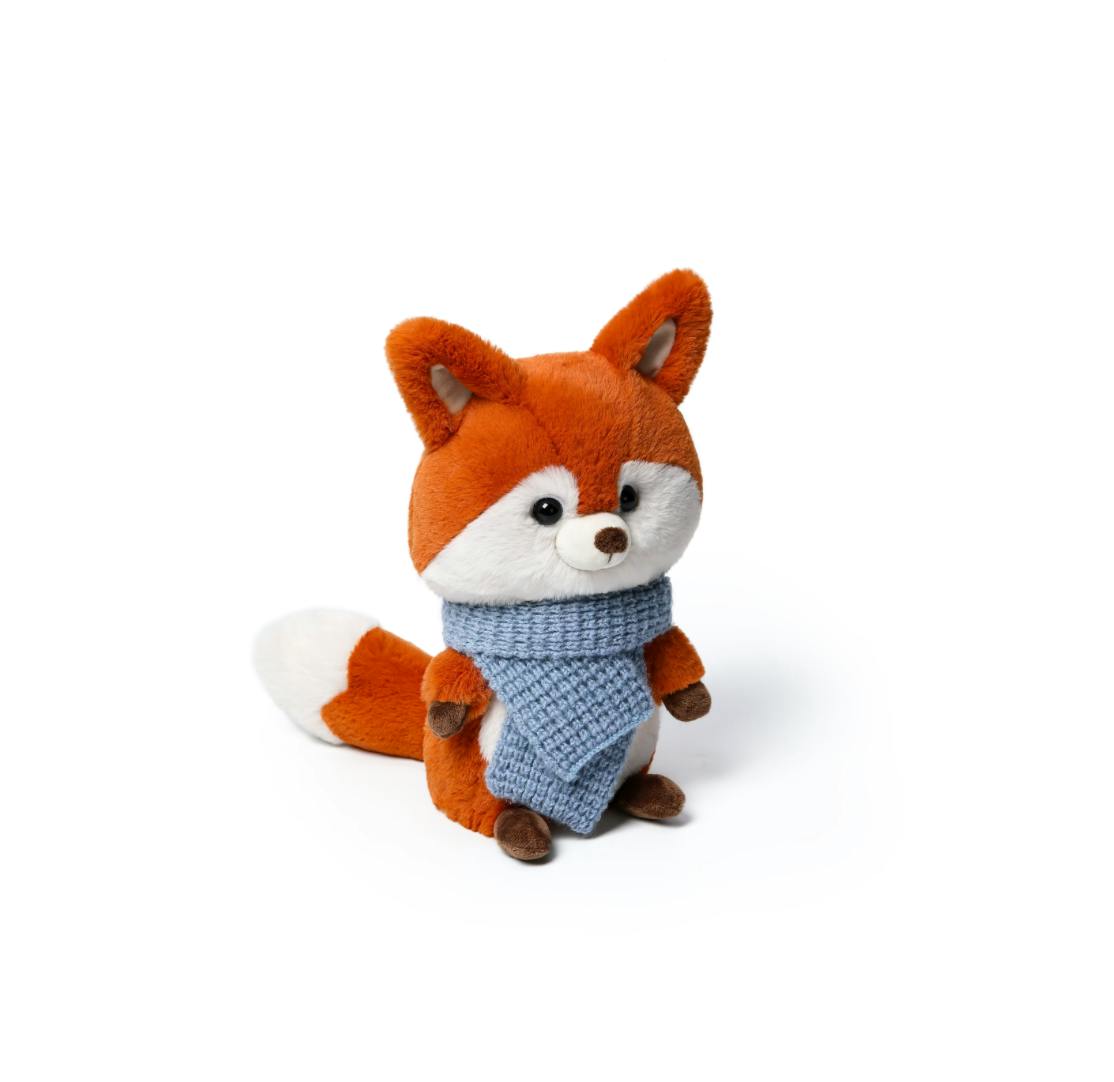 McHugs Mini Scarf Fox Forest Weighted Plush Animal 25cm