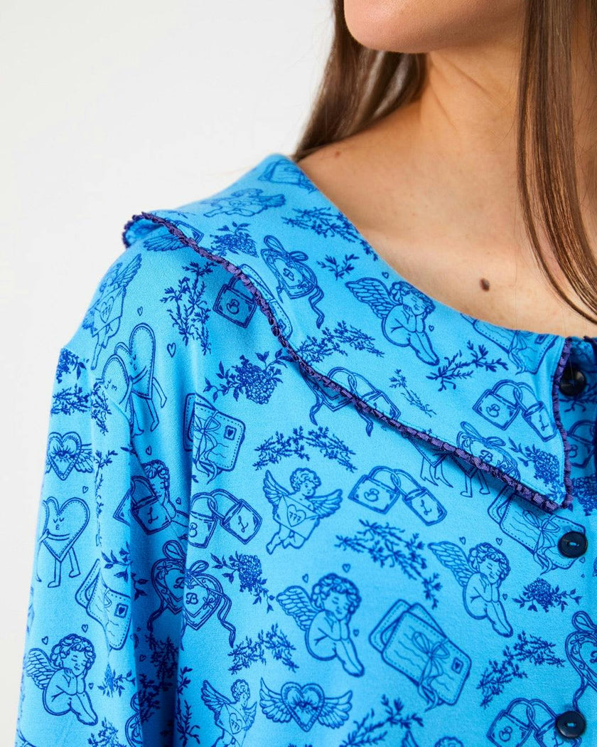 The Sky Ruffle Pajama Top