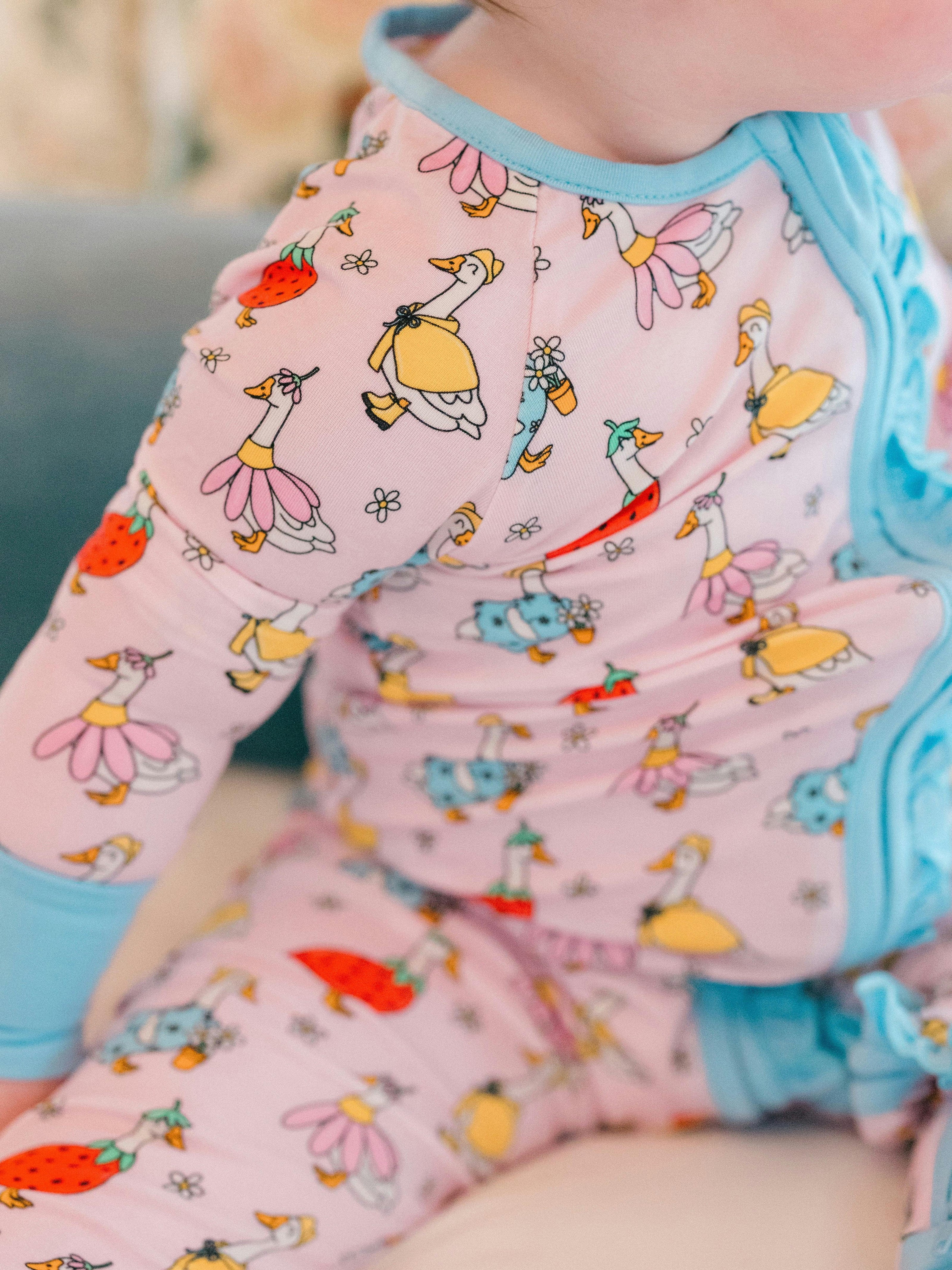Silly Goose Bamboo Ruffle Romper