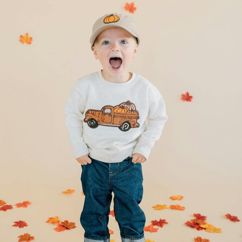 Fall Truck Patch Sweatshirt