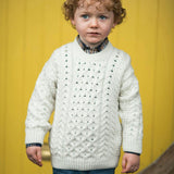 Cadogan Supersoft Merino Children's Sweater - Cream