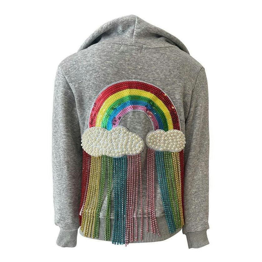 Crystal Rainbow Rain Hoodie – Teen/Women