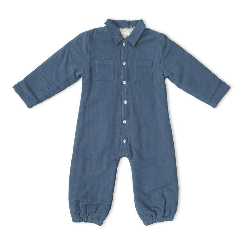 Organic Corduroy Jumpsuit - Navy