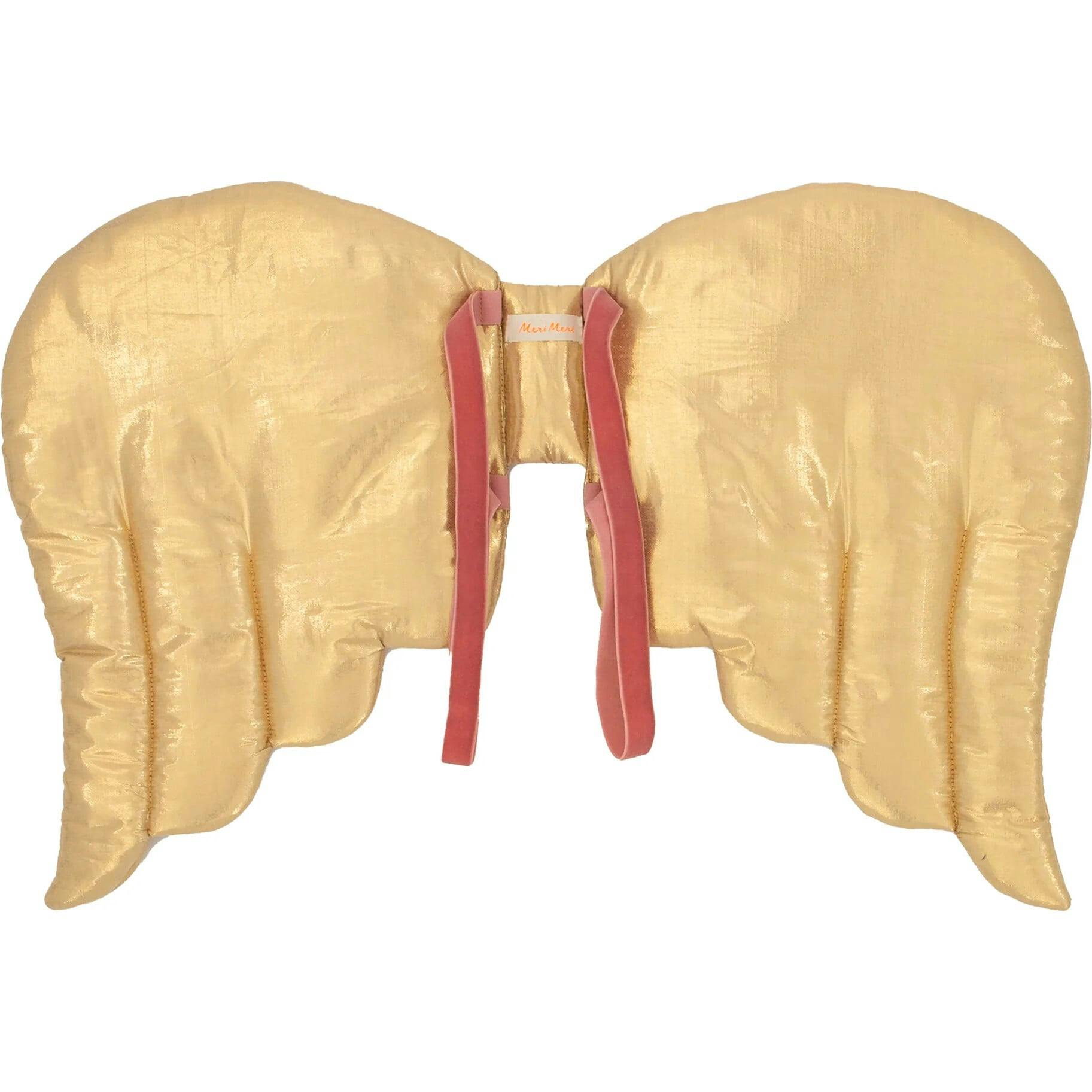 Gold Quilted Angel Wings & Crown