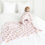 Pink Ruffle Footie