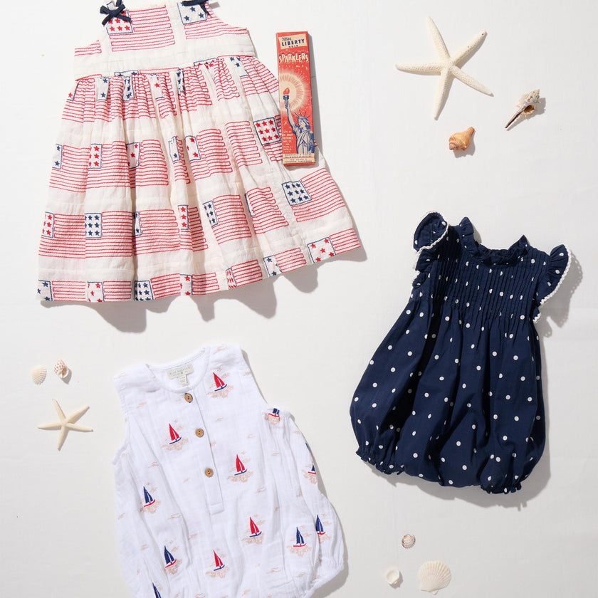 Baby Girls Jaipur Bubble - Navy Dot