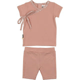 Speckled Wrap Top & Short Set