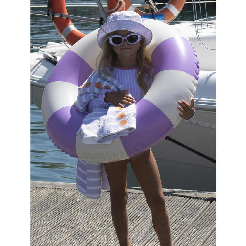 Lavander cherry large beach towel