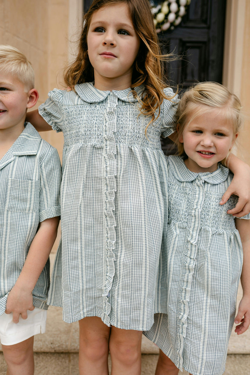 Evelyn Dress - Breezy Blue