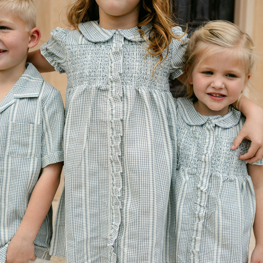 Evelyn Dress - Breezy Blue