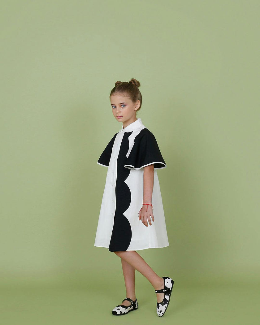 Lulu dress (blush pink/hot pink)