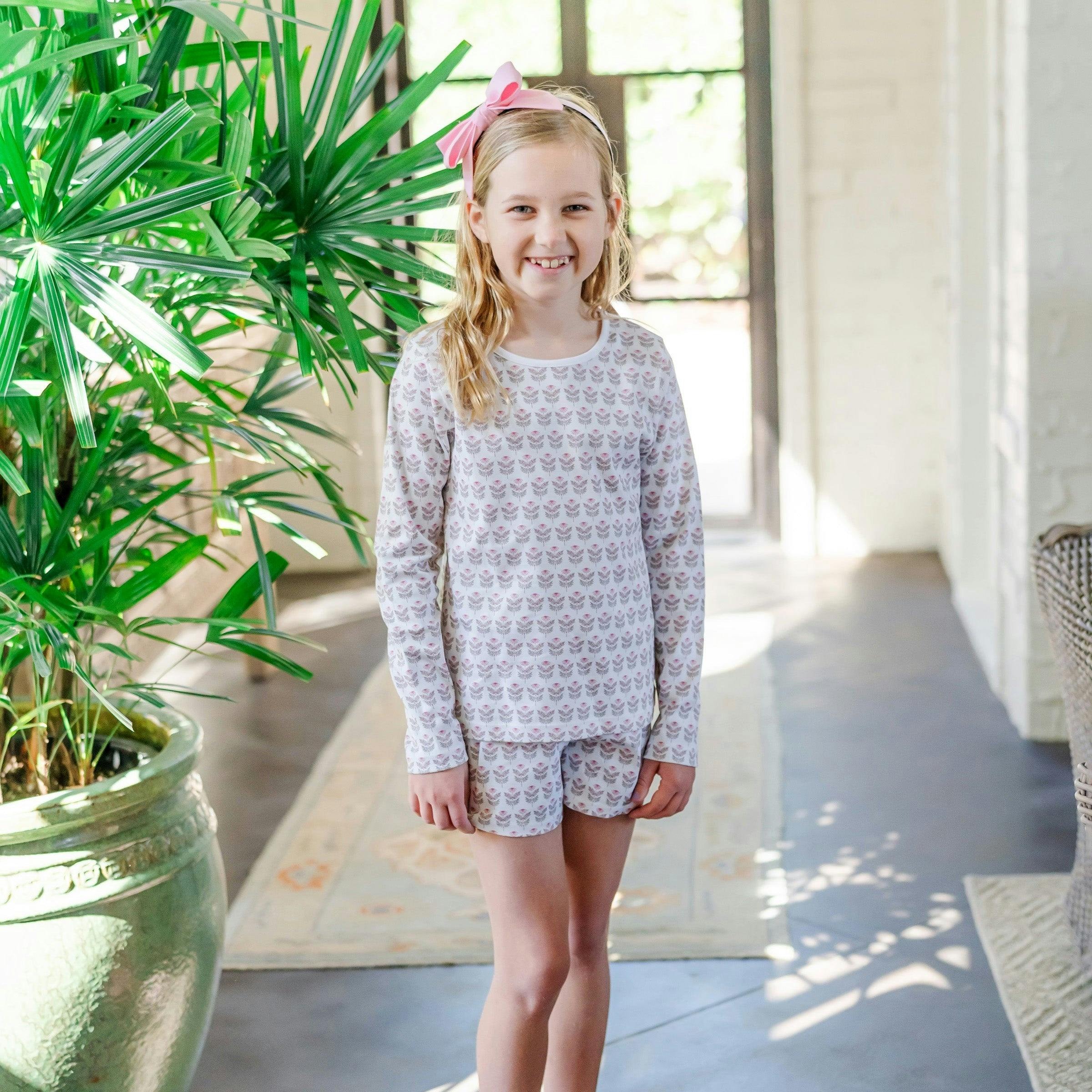 Sophie Girls' Short Set Berkshire Batik Floral