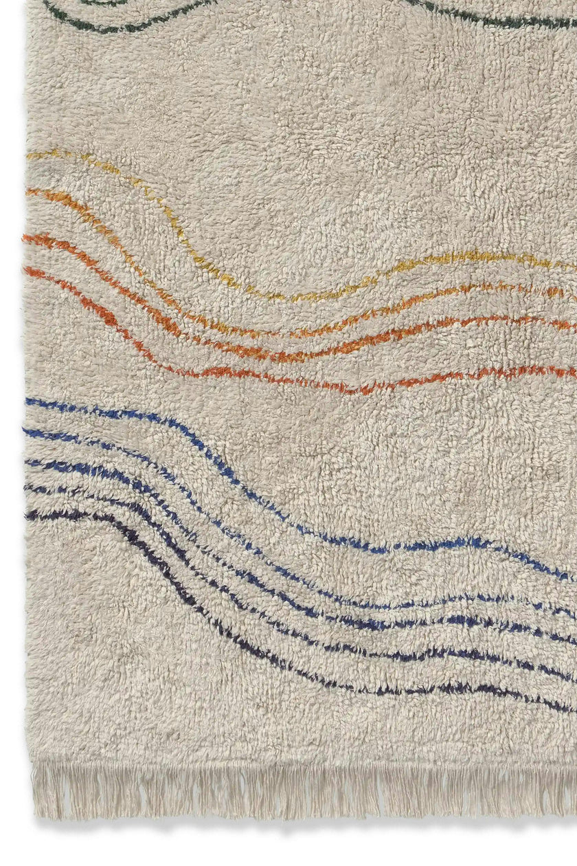 Washable Play Rug Musical Notes Colors