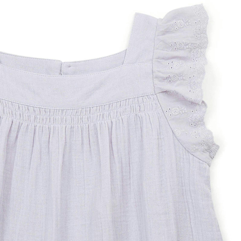 BONTON Castille Lilac Gauze Cotton Blouse