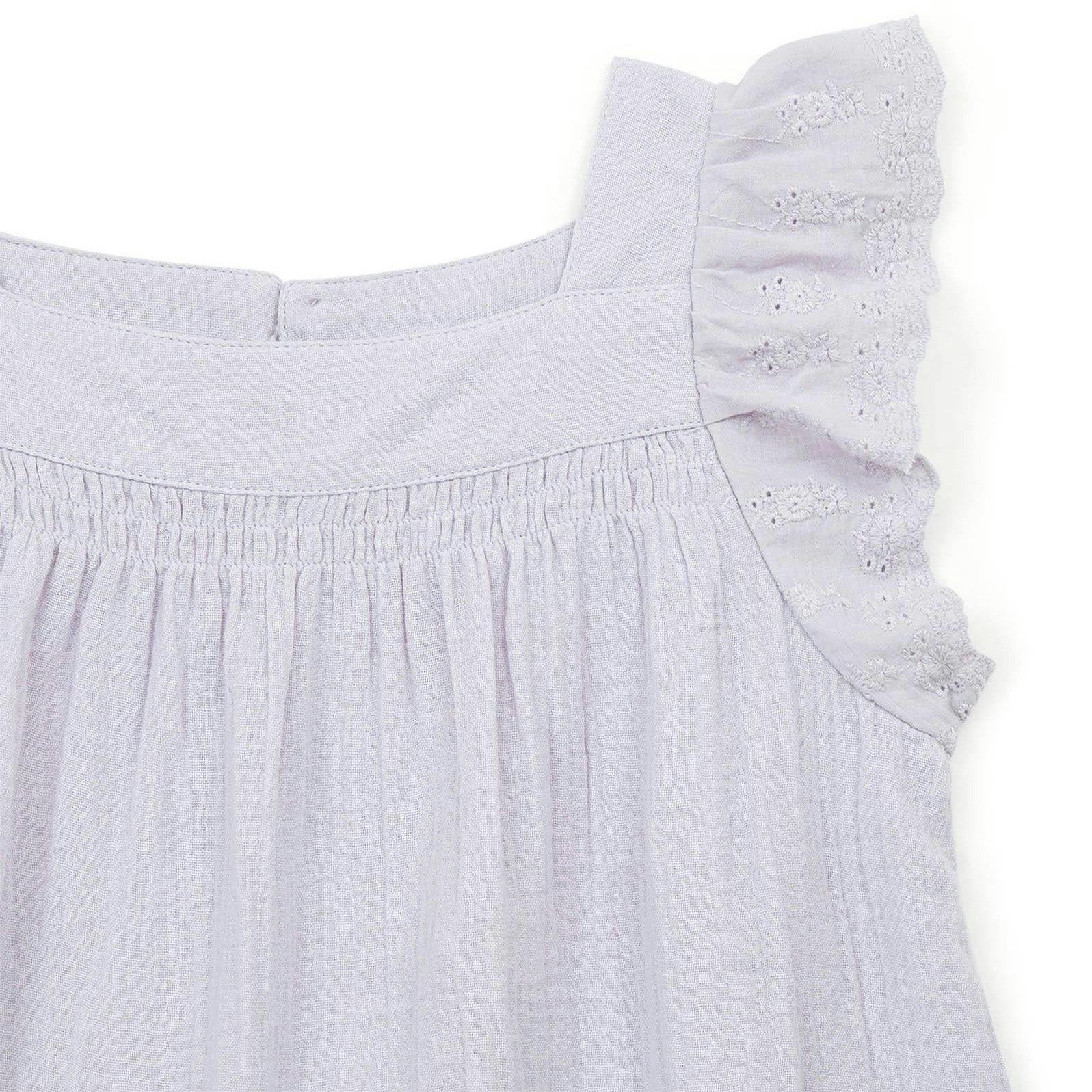 BONTON Castille Lilac Gauze Cotton Blouse