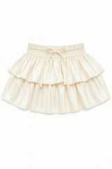 Willow Champagne Satin Skort