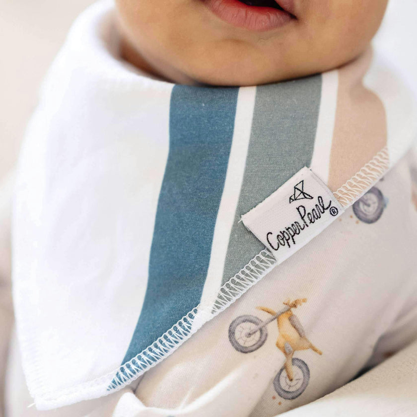4 Pack Baby Bandana Bibs - Ryder