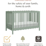 Swell 4-in-1 Convertible Crib with Toddler Bed Conversion Kit in Light Sage