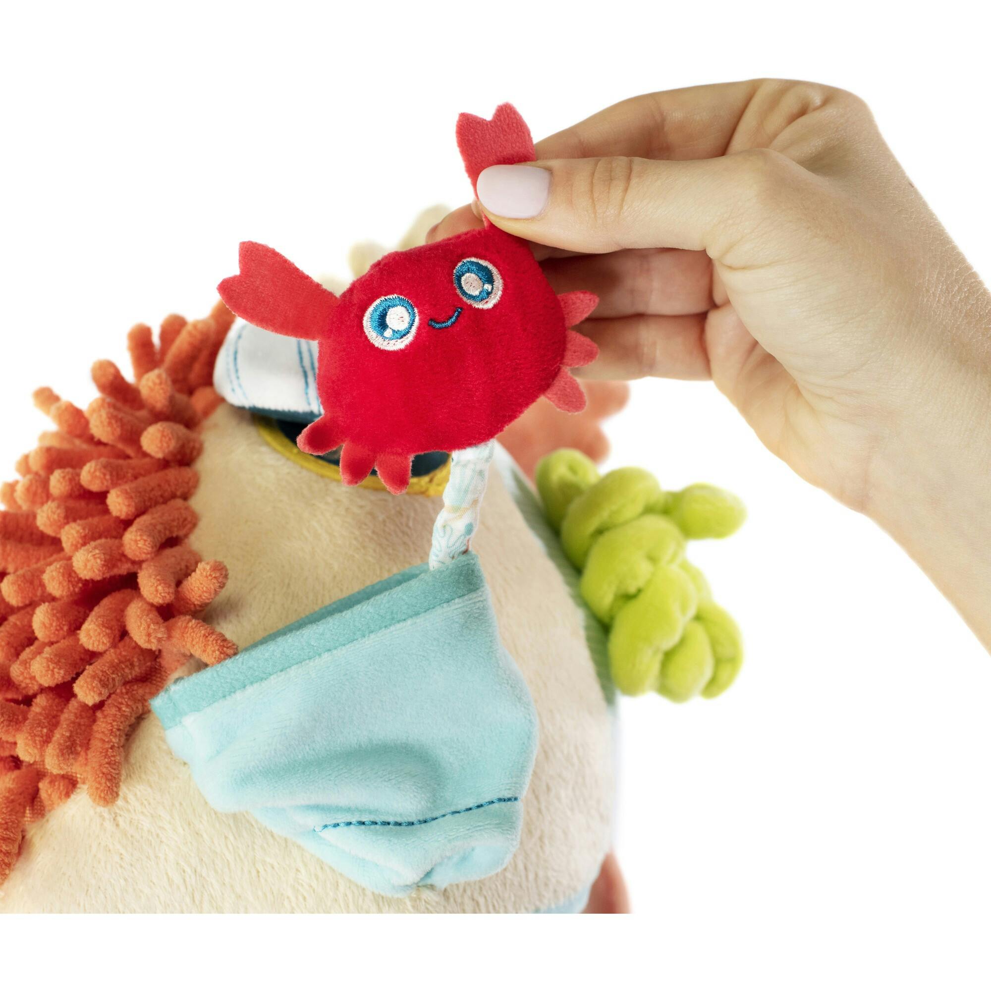 Sensorial Reef Plush Ocean Themed Baby Toy with Teething Elements