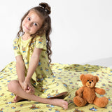 Teddy Picnic Girls' Short Sleeve Dress