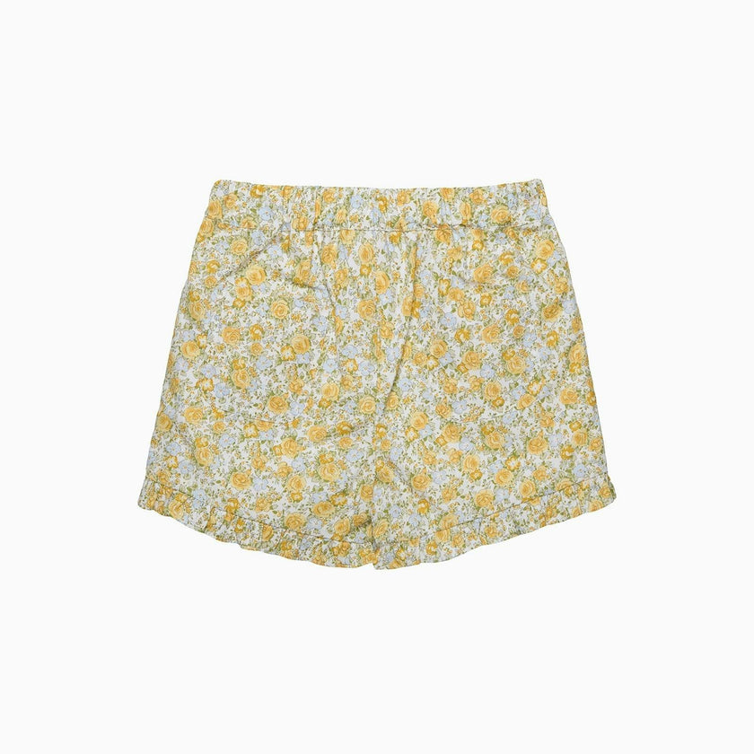 Rosie Floral Shorts in Yellow Rose Floral