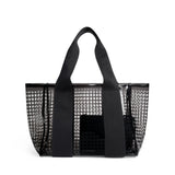 Wellington Cabana Tote, Perforated TPU Black