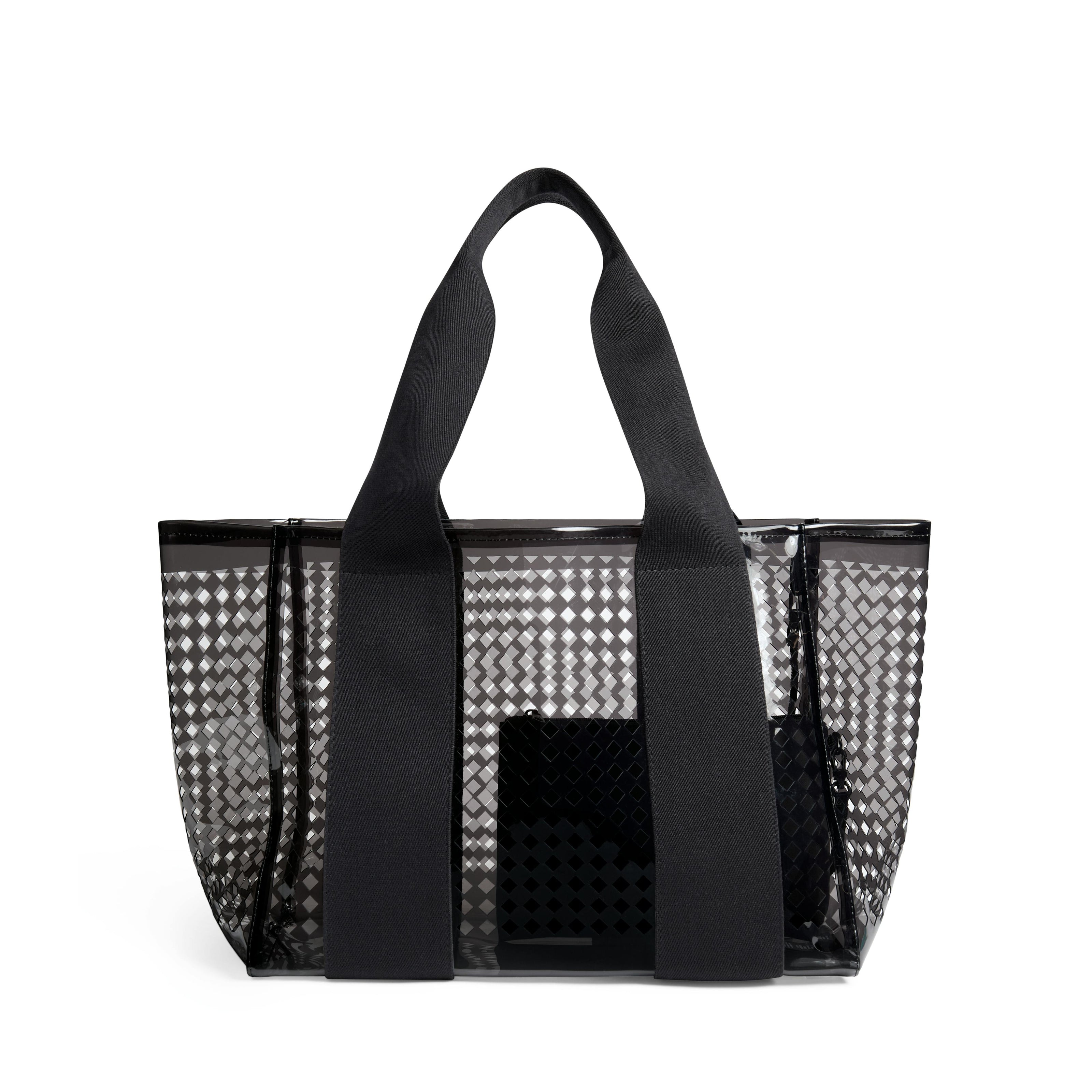 Wellington Cabana Tote, Perforated TPU Black