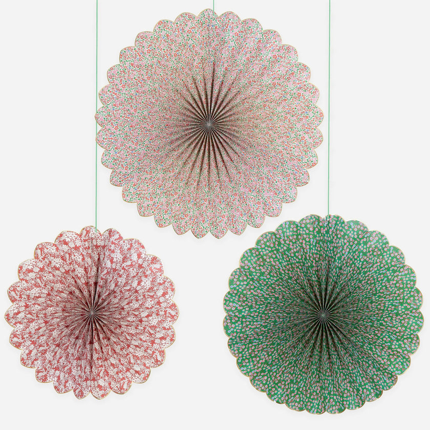 Meri Meri x Liberty Red & Green Giant Pinwheels