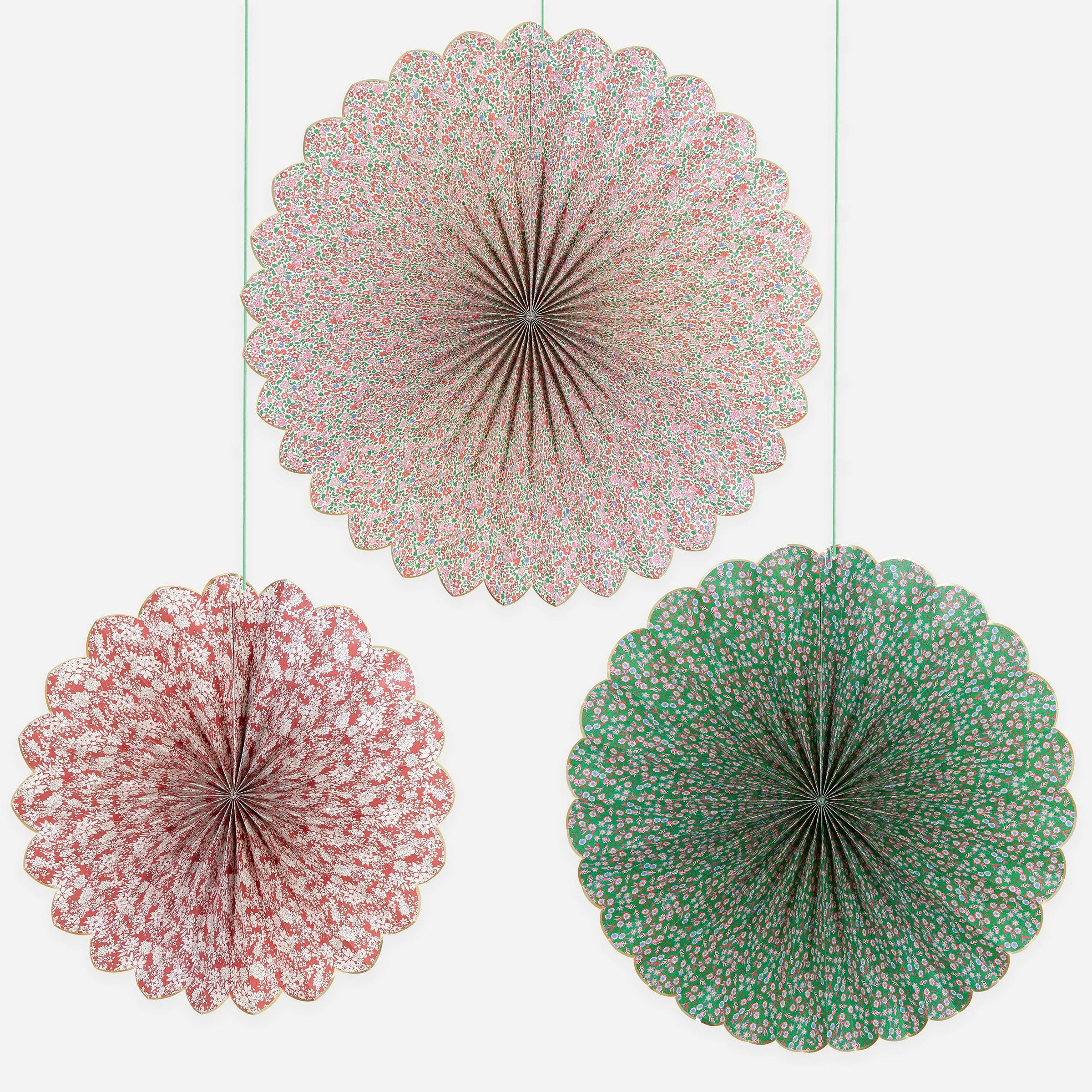 Meri Meri x Liberty Red & Green Giant Pinwheels