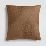 Jute Terrain Beige Textured Woven Throw Pillow