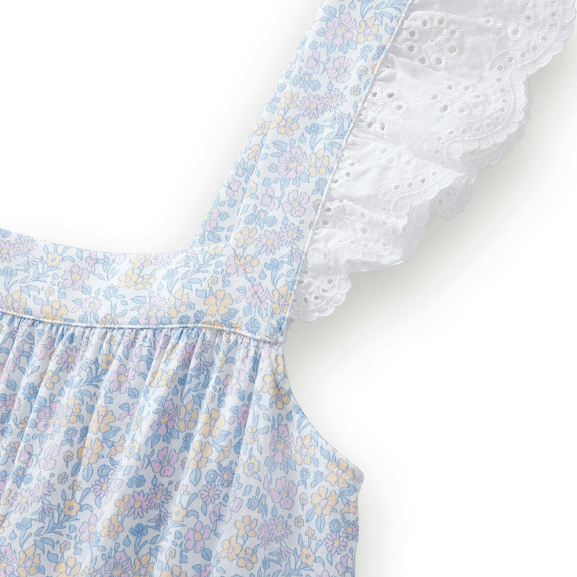 Women's Lightweight Pima Clara Nightgown in Fleur Blanche