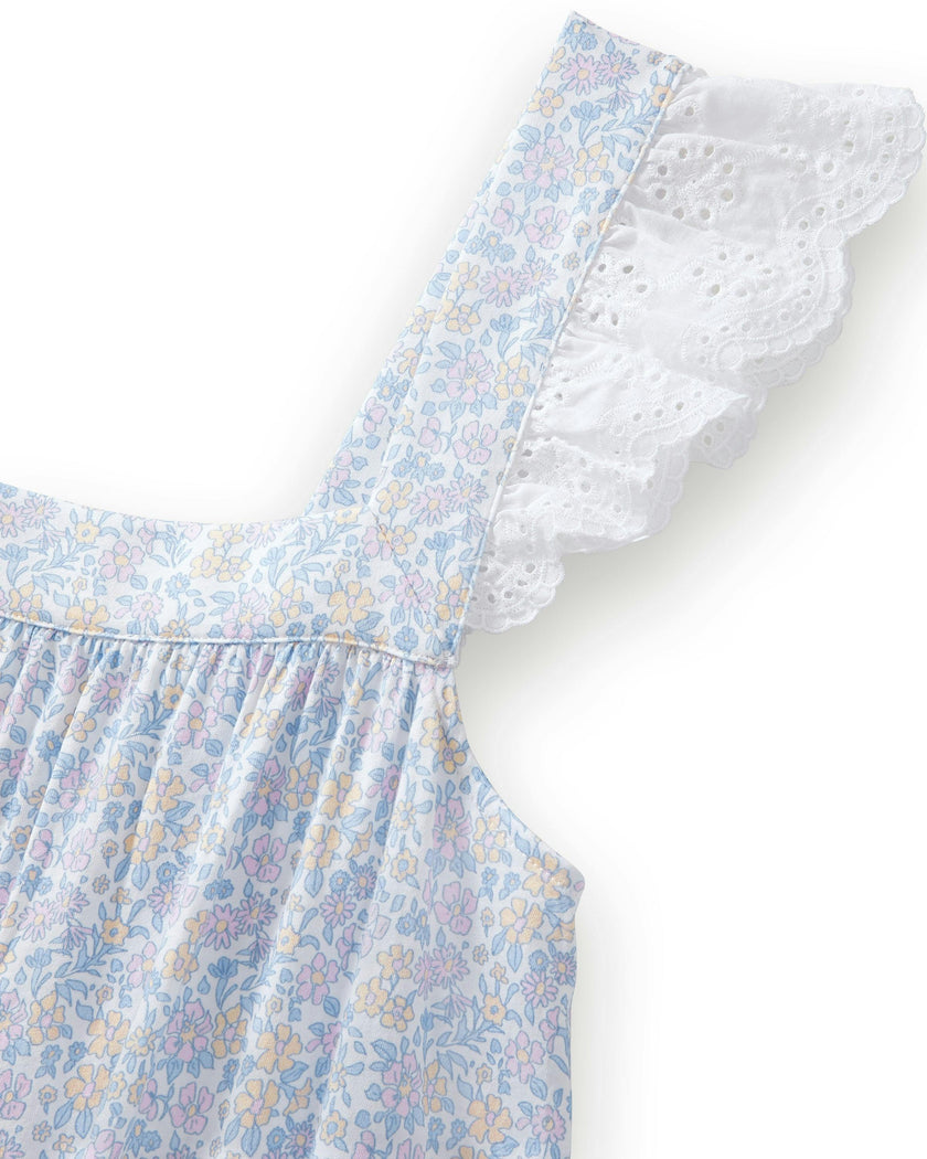 Women's Lightweight Pima Clara Nightgown in Fleur Blanche
