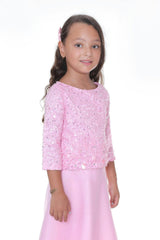 Pink Yasmina 2pc Organza Outfit