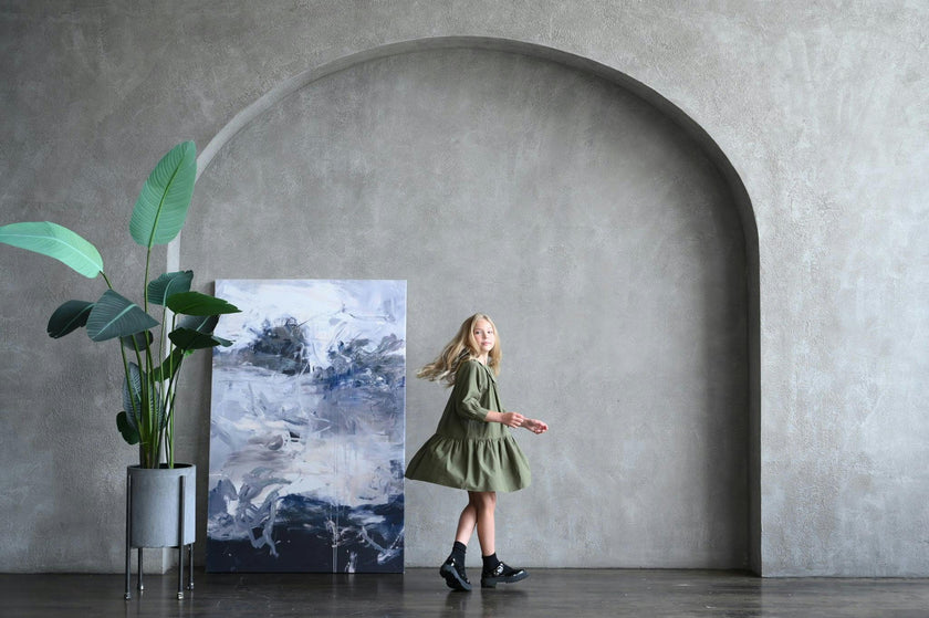 Isla dress (prussian-blue)