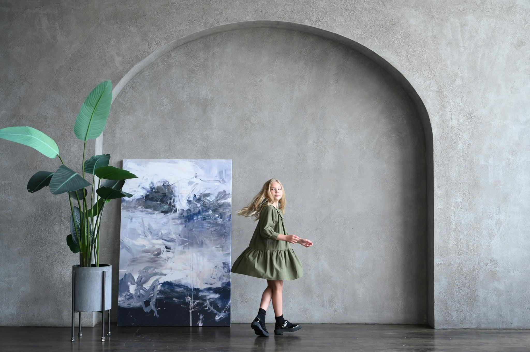 Isla dress (prussian-blue)
