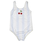 Cherry Swimsuit in Blue Striple