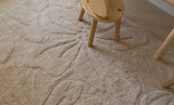 Floral Field Washable Wool Area Rug