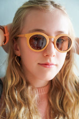 Classic | Sustainable Sunglasses | Plant-Based Bendable Polarized - Adult | 15+ Y | Buckwheat