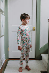 Children's Two Piece Organic  Pajamas - Santa's Cookies