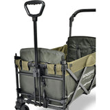 Pull & Push Double Stroller Wagon 2 Seater with Magnetic Seatbelt Buckles