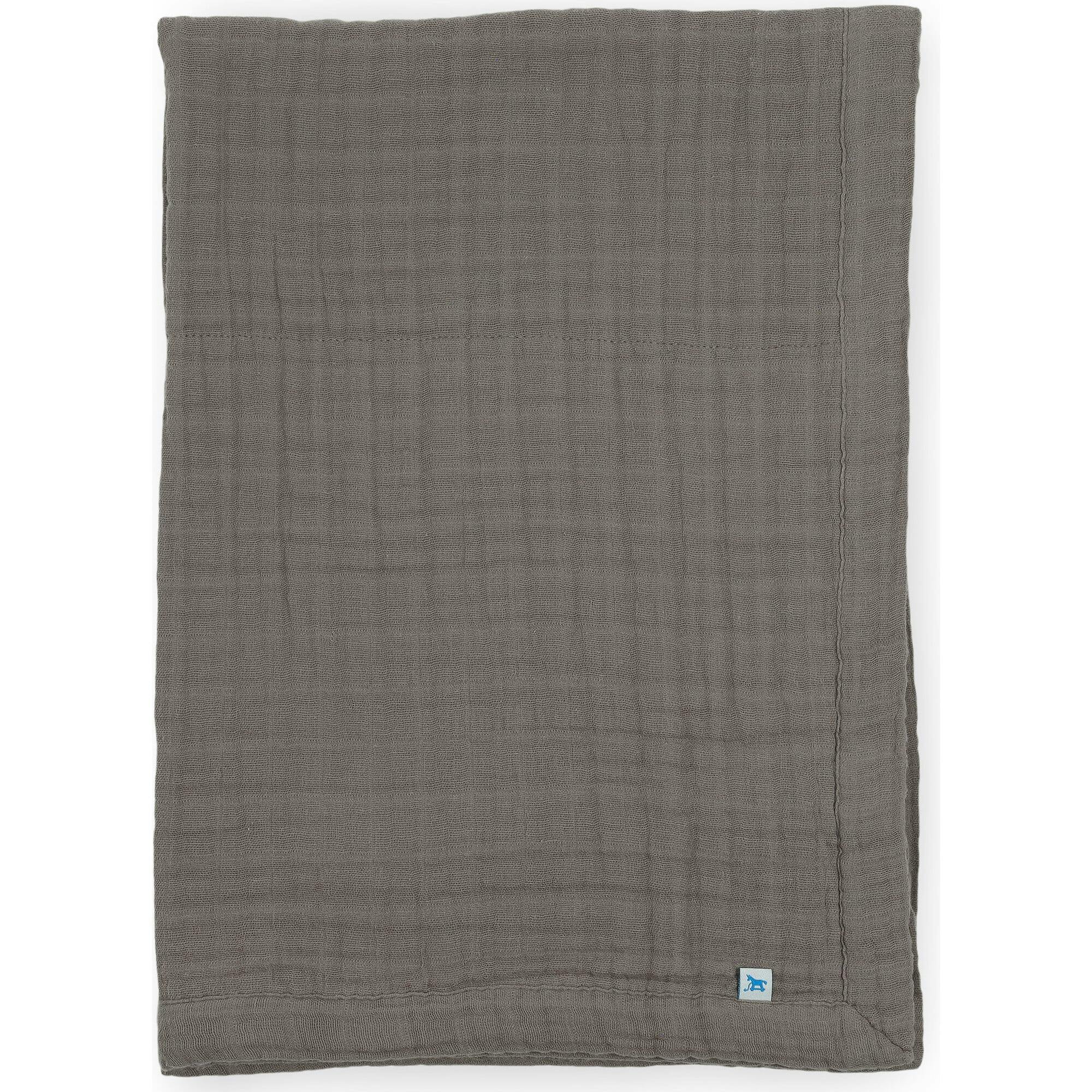 Cotton Muslin Baby Quilt - Mocha