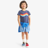Kids rainbow wave tee