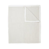 Organic Cotton Muslin Quilted Throw - Sand Stripe