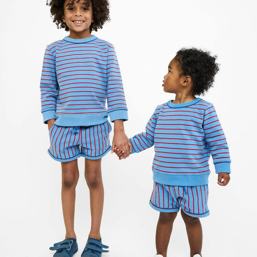 Remy Short Set, Paprika French Stripe