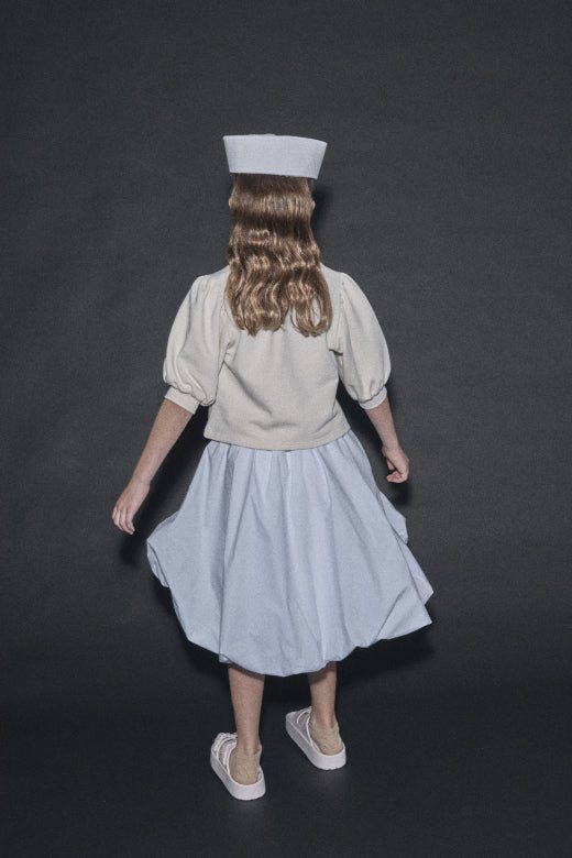 Odissey Bow Sweatshirt Cream