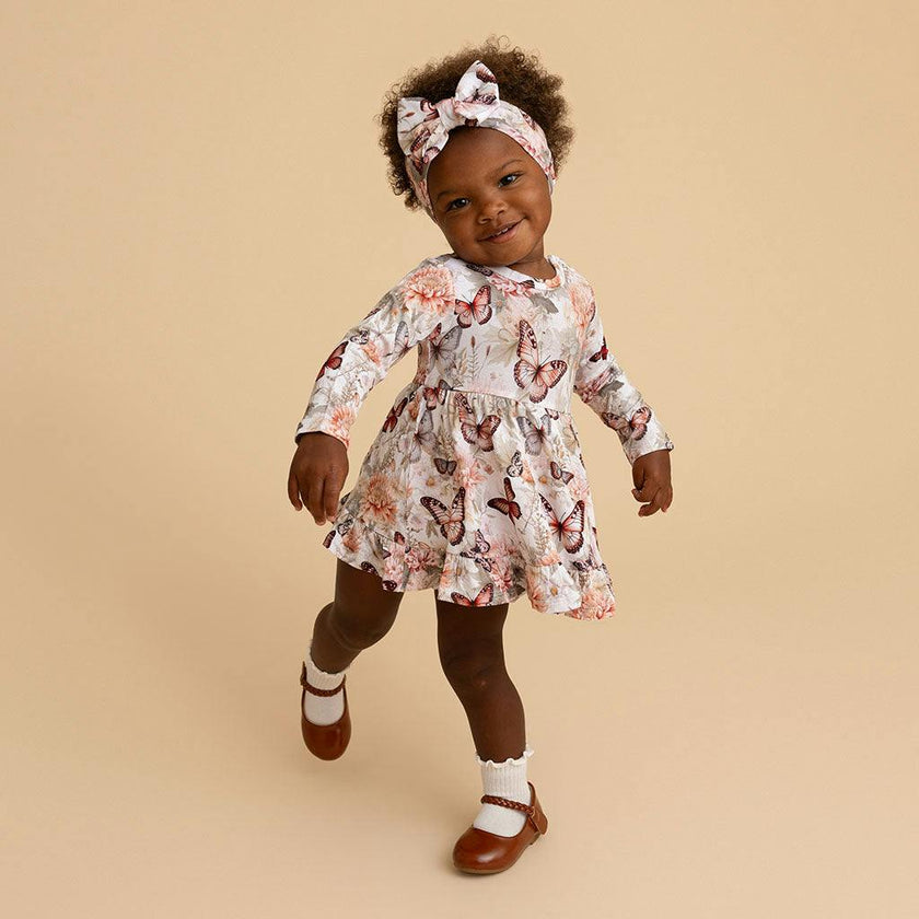 Leanne Ruffled Bodysuit Dress