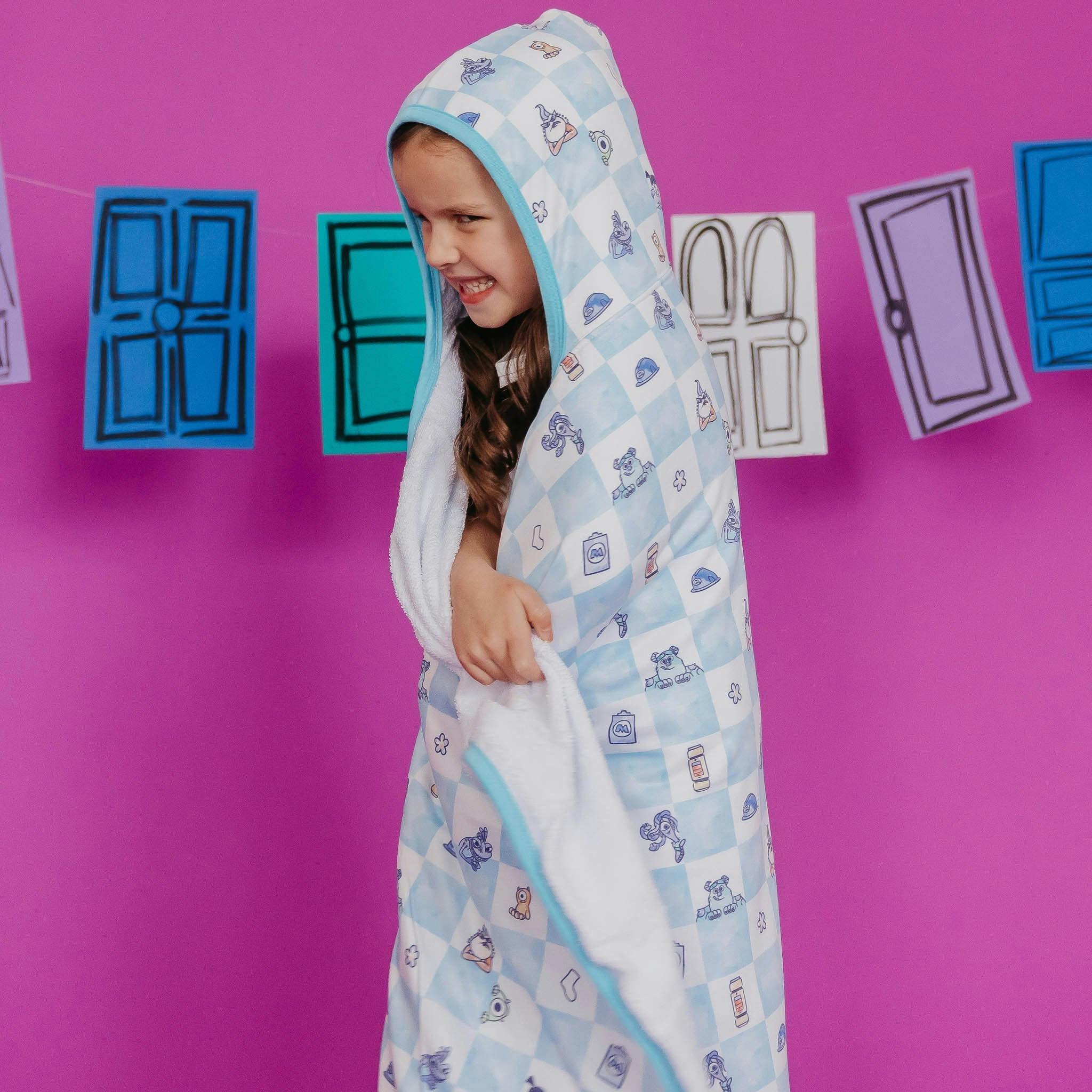 Premium Big Kid Hooded Towel - Monsters, Inc. Medley