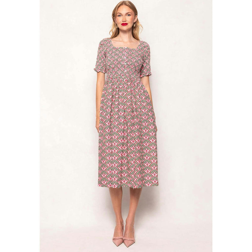 Parker Dress in Floral Fan