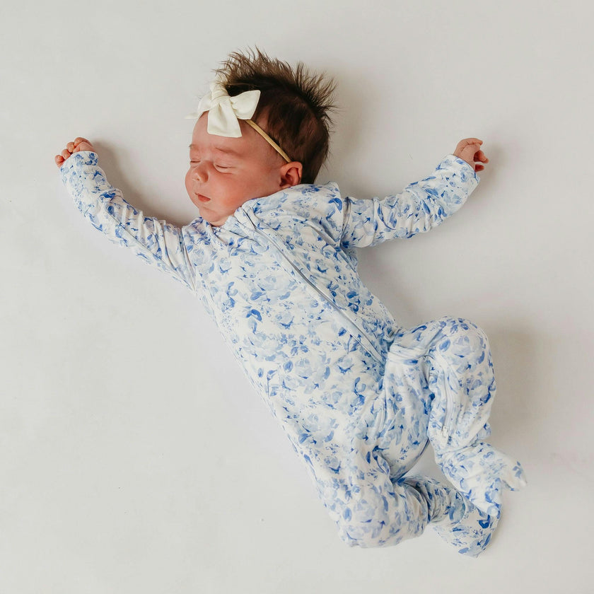 Bamboo Convertible Zip-Up Footie Pajama - Priscilla